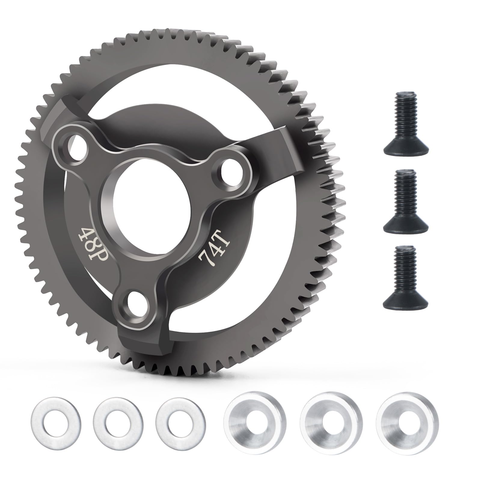 Amazon.com: LSG Metal 48P Spur Gear 74T 76T 83T 86T 90T for 1/10
